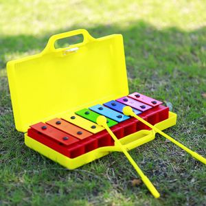 8 Note Xylophone Cloche À Main Percussion Colorée Bébé Jouet Éducatif Enfants Musical Cadeau De Noël Enfants Instrument De Musique Jouets