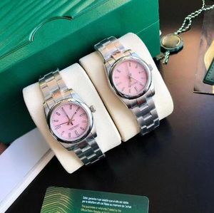 8 relojes Oyster 41mm 36mm AAA reloj de lujo esfera rosa reloj hombre mujer movimiento automático mecánico acero inoxidable reloj hombre mujer