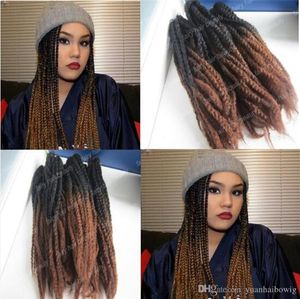 8 Packs Tête Complète Portant des Extensions de Cheveux Synthétiques Marley Braids pour Afro-Américain Livraison Express Gratuite