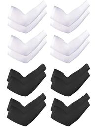 8 pares mangas de brazo de enfriamiento mangas protegidas de sol cubierta de mangas unisex para conducción de golf de manejo al aire libre T20061840972746552350