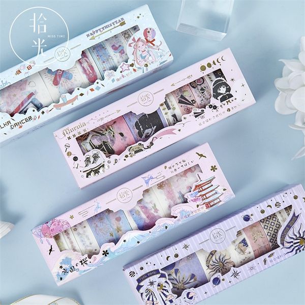 8 PCS / lot Flower Elf Series Bullet Journal Washi Tape Set Set Decorative Adhesive Tape Diy Scrapbooking Sticker Label T200229 2016