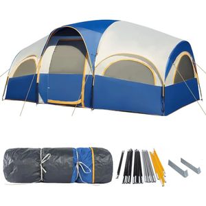 8 personnes de camping tente étanche et à l'épreuve de la mouche Tente avec des rideaux de partition Portable Bagoutdoor Travel 240422