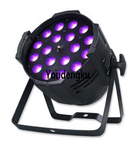 8 stuks 18x18W 6in1 RGBWA UV ZOOM PAR LED Par DMX512 LED Wash PAR 64 kan licht