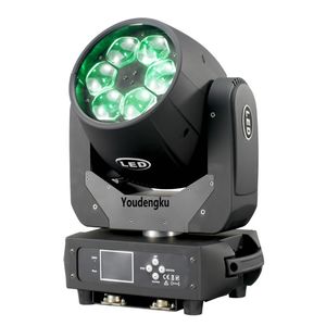 8 pièces led 6 yeux rotation zoom lavage lumière principale mobile dmx lumière 6x40W RGBW Sharpy Bee Eye Led lumière principale mobile