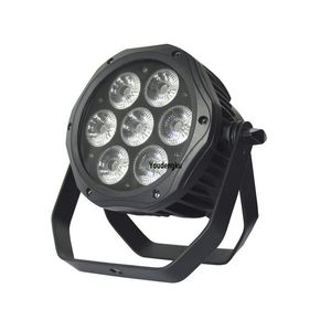 8 piezas Mini par led rgbwa 7x15w 5 en 1 interior dmx led parcans luz para escenario dj decoración de boda