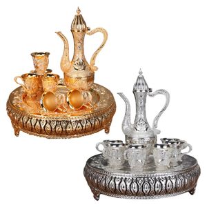 8 stuks Wine Decanter Dispenser Collectible Wine Cups Serving Plate Vintage Style Wedding Tware Ornament Gifts 231222
