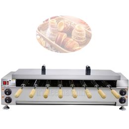 Four à gâteaux avec cheminée à 8 rouleaux, crème glacée, gâteaux de cheminée, équipement de cuisson du pain, Machine hongroise Kurtos Kalacs