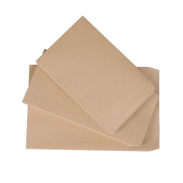 8 taille blanc marron Vintage blanc Kraft plaine enveloppe Kraft sac Mini papier fête cadeau sac en gros LX5287