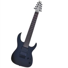 8 Strings Matte Balck elektrische gitaar met vaste brug EMG -pick -ups bieden logo/kleuraanpassing