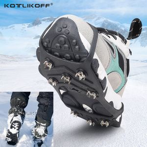 Pinza de hielo antideslizante con 8 tachuelas para escalada en invierno, pinzas antideslizantes para nieve, tacos para zapatos, cubiertas para crampones