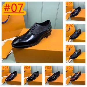 8 Estilo Moda lujosa Zapatos Brogue para hombres Tamaño grande 45 Zapatos de cuero para fiesta de boda de diseñador Zapatos de vestir con punta en punta y cordones para hombres Tamaño de forma multicolor 38-45