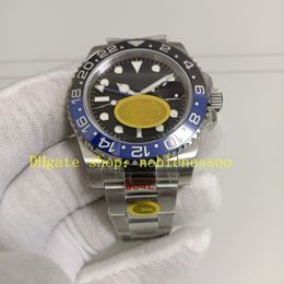 8 Style Men Super Watch authentieke foto 40 mm zwarte wijzerplaat blauwe keramische bezel batman 116710 sport 904L stalen armband v12 goud 2836 beweging Everose automatische horloges