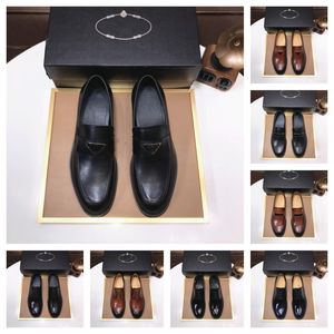 8-stijl topkwaliteit mannen Designer Dress Lederen schoenen voor mannen Classic Gentleman Wedding Prom schoenen Luxe Brits goudblauw Nationaal Patroon Oxfords Maat 38-45