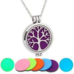 8 stijlen aromatherapie etherische olie diffuser ketting magneet sluiten medaillon hanger ketting met 5pads en kettingen kettingen sieraden