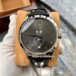 8 styles de luxe de haute qualité complications calendrier annuel 5396G-014 acier automatique montre pour homme cadran gris bracelet en cuir montres pour hommes