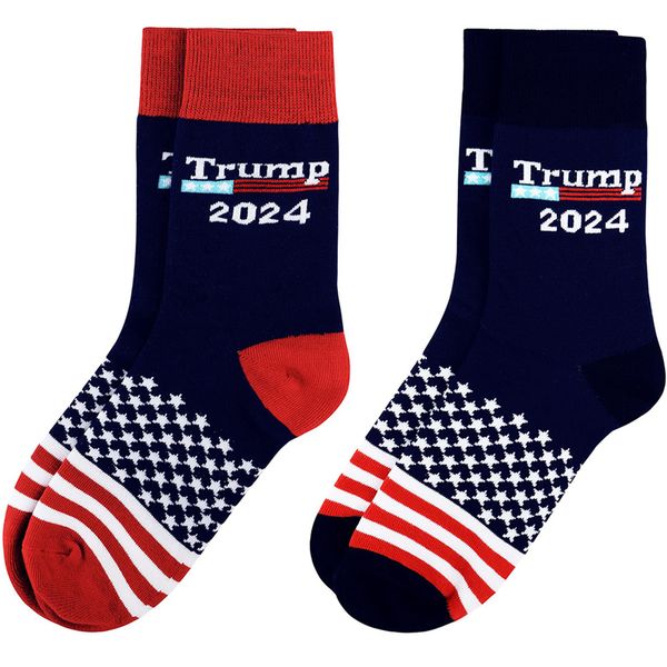 8 Style Trump 2024 Party Party Prévu sur le président Maga Trump Stocking Stocks Stars Stars US Flag Sport Choques