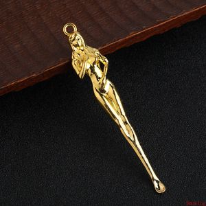 8 styles outils de dabber de cire réservoir d'atomiseur en métal pot de 77 mm fumant fille sexy femme mini outil de dab bâton cuillère cure-oreille pour herbe sèche avec joint torique clou en titane