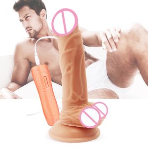 8 '' Super énormes godes réalistes 10 Modes vibrateur + Swing Silocone pénis Dong avec ventouse G-Spot Masturbation coq jouets sexy