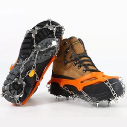 Pince à glace en acier à 8 dents, pour chaussures antidérapantes, pointes de neige, Crampons, griffes de chaîne, couverture de bottes, 240102