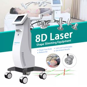 8d 532nm 635 nm koud laser lichaam afslank lipo-laser 8 behandelkoppen verliesgewicht lichaam slank vetcellulitis reductiemachine