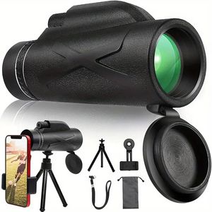 Télescope monoculaire puissant Portable Zoom HD 80*100, télescope étanche à la pluie professionnel à distance pour les voyages de chasse