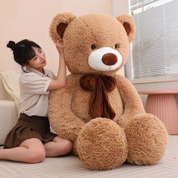 80/100 CM 5-kleur teddybeer knuffel gigantische knuffel verjaardag valentijnscadeau zacht kussen pop vriendin 240124