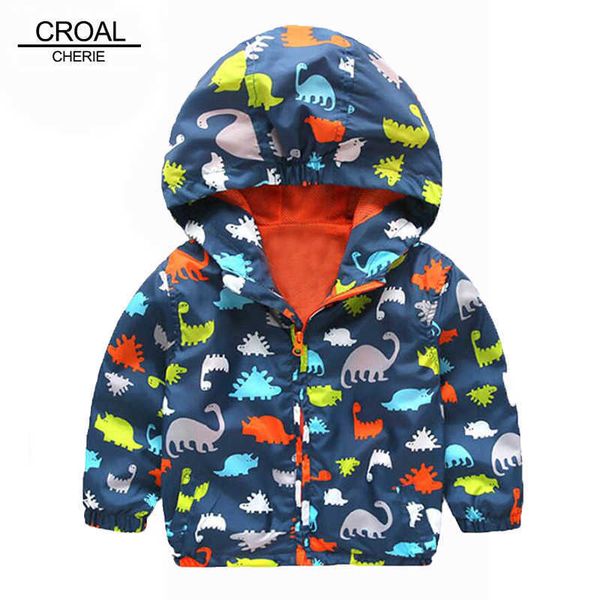 80-120 cm lindo dinosaurio primavera niños abrigo otoño niños chaqueta niños ropa exterior abrigos activo niño rompevientos ropa de bebé ropa h0909