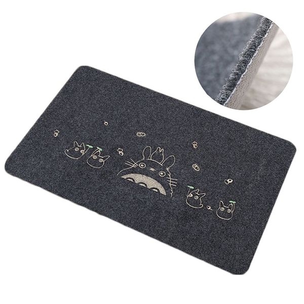 80 * 120 cm Bienvenue Tapis De Porte Imperméable À L'eau De Bande Dessinée Mignon Totoro Cuisine Tapis Tapis De Chambre Décoratif Tapis D'escalier Décor À La Maison Artisanat 210917