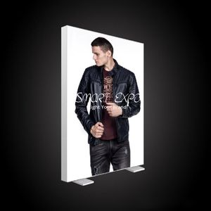 100 * 200 cm Beurs Dubbelzijdig Fabric Light Box Advertising Display met beide zijden Dye-Sublimation Afdrukken Graphics Draagbare draagtas