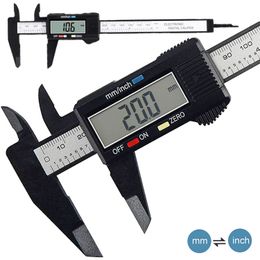 80-150 mm elektronische digitale schuifmaat koolstofvezel wijzerplaat schuifmaat micrometer meetinstrument digitale liniaal