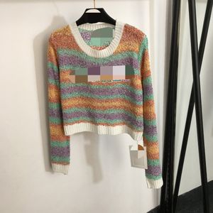 80 2023 Autumn Brand Sweet Style Sweater Coat de manga larga Cuello techo de cuello verde Ropa para mujer Ropa para mujer de alta calidad 20236365