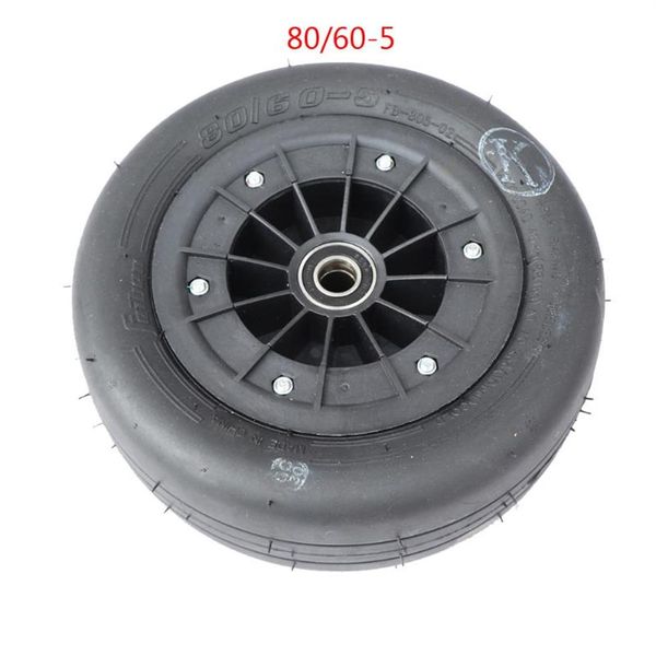 Neumático de rueda 80 60-5 con buje apto para Mini Karting delantero eléctrico para niños Go Kart ruedas de motocicleta TiresMotorcycle Tires255H