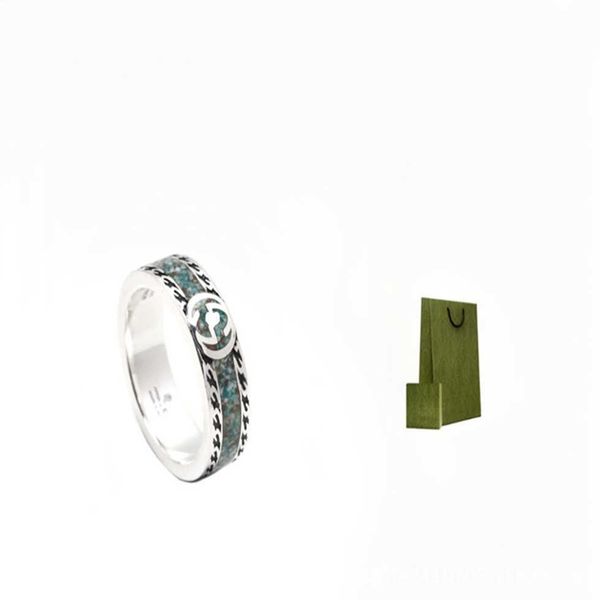 Bague de luxe en émail vert clair pour hommes et femmes, bijoux de luxe de haute qualité, à la mode, pour Peugeot, nouvelle collection 80% de réduction, nouvelle collection 2023