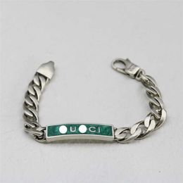 80% de réduction bijoux créateur bracelet collier bague tendance année émail vert brossé amoureux Bracelet