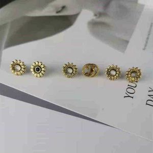 80% korting op designer sieraden armband ketting ring asymmetrische bloem oorbellen maken ouderwetse zonnebloem