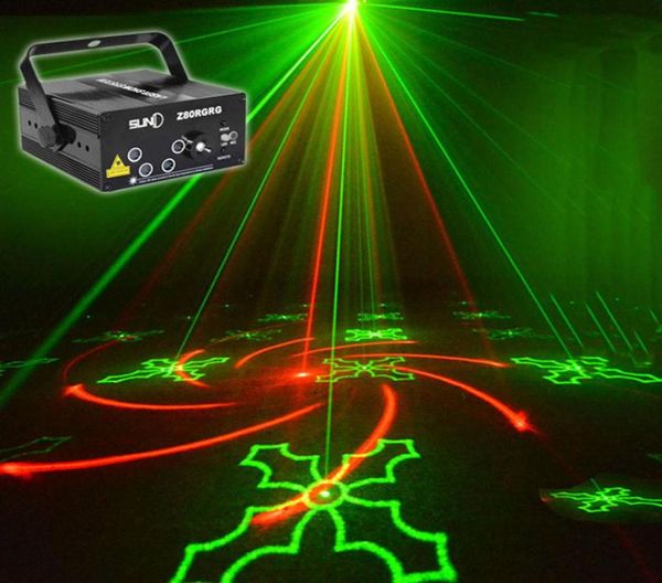 80 motifs Projecteur DJ Laser Stage Light Rg Red Green Blue LED Magic Effet Disco Ball avec contrôleur Mouvement de la tête de la tête de tête 112802126