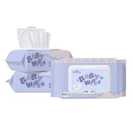 80 vellen baby kind natte tissuedozen draagbare doekjes doos plastic baby kont wissen opslagkashouder1551392