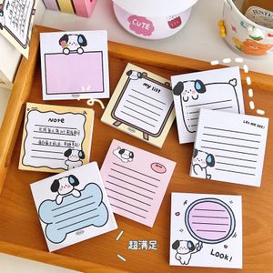 80 Vellen Kawaii Hond Memo Pad Sticky Notes Takenlijst Gekleurde Grappige Planner School Kantoorbenodigdheden Briefpapier 231220