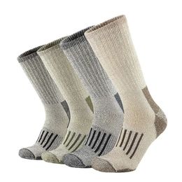 Chaussettes épaisses et chaudes en laine 80%, coussin de randonnée, chaussettes d'équipage pour hommes et femmes, chaussettes de sport en laine, évacuant l'humidité, taille européenne 240123