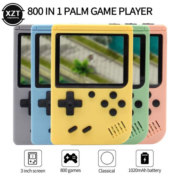 800 en 1 pour Gameboy Games Mini Portable Retro Video Console Handheld Game Players Boy 8 bits 3,0 pouces Color LCD Screen Gameboy