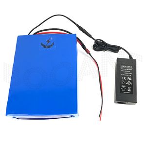 800 keer Cycli 48 V Ebike Batterij 18AH 1000W Motor Kit Elektrische fiets met 54.6V 2A-oplader 30A BMS Scooter Lithiumbatterij 48V