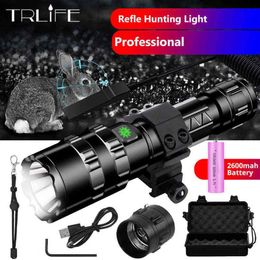 8000lm C8 HUNTING TACTIQUE LALLE DE PLICHE ALUMINUM LAMBRE LETTRE T6 L2 TORT TORCHE EN TORCHE USB RECHARAGE 2600MAH 18650 LANTERE W22316Y