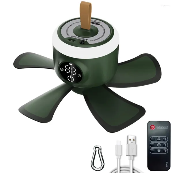 Ventilateur électrique 8000mAh, Rechargeable par USB, synchronisation, refroidissement d'été, télécommande avec lampe LED, 4 vitesses, fournitures de Camping