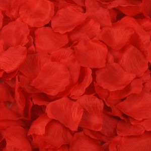 10000pcs Red Silk Rose Petals Artificial Flower Farty Farty Vase Decoración de la despedida de soltera Confeti