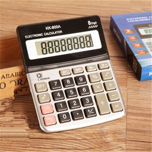 Calculatrice à anneau métallique 800A Calculatrice électronique de comptabilité d'entreprise à 8 chiffres