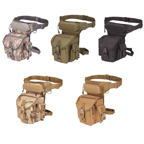 Riñonera táctica impermeable 800D, bolsa de bolsillo, mochila táctica militar Oxford, bolsa para pierna, herramienta para acampar, bolsa multifunción K726