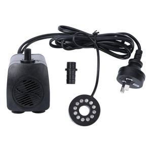 Pompe submersible 800L H 15W, mini pompe à eau puissante avec cordon d'alimentation et lumière LED pour aquarium, fontaines, étangs, pompes à air 287s