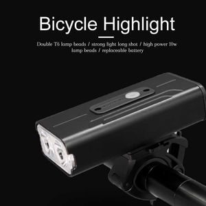 800lm USB Oplaadbare Power Bank LED Waterdicht MTB -lamp 18650 Bike Flashlight voor fietsencyclinglichten 0202