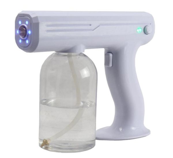 PISTOLA DE PULVERIZACIÓN de vapor Nano con luz azul portátil de 800ML, máquina pulverizadora inalámbrica, máquina de pulverización de gran capacidad, herramientas de limpieza para el hogar KKA83066344024