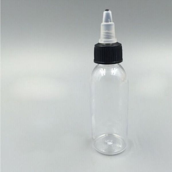 800pcs transparent 60 ml Bouteille vide 2 oz bouteille de compte-gouttes en plastique avec capuchon de bec pour l'huile liquide lfrfg